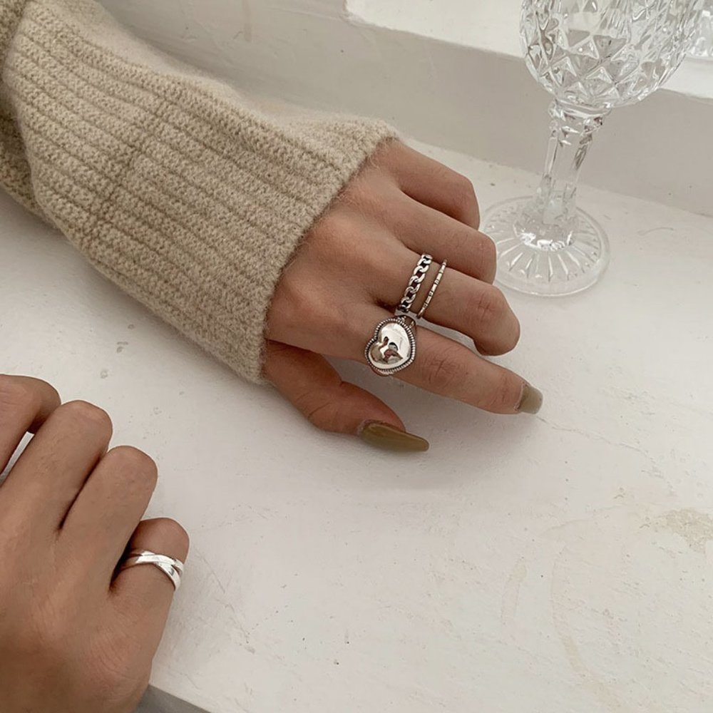 NEW 925 Sterling Silver Open Adjustable Ring - Picture 5 of 10